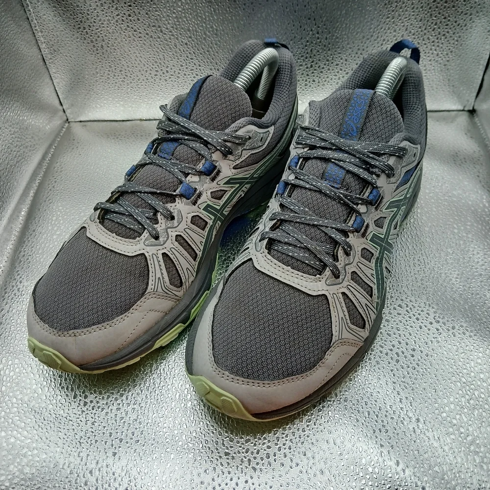 Asics Gray w/Blue & Green Trim Sneakers Women's Size 8.5